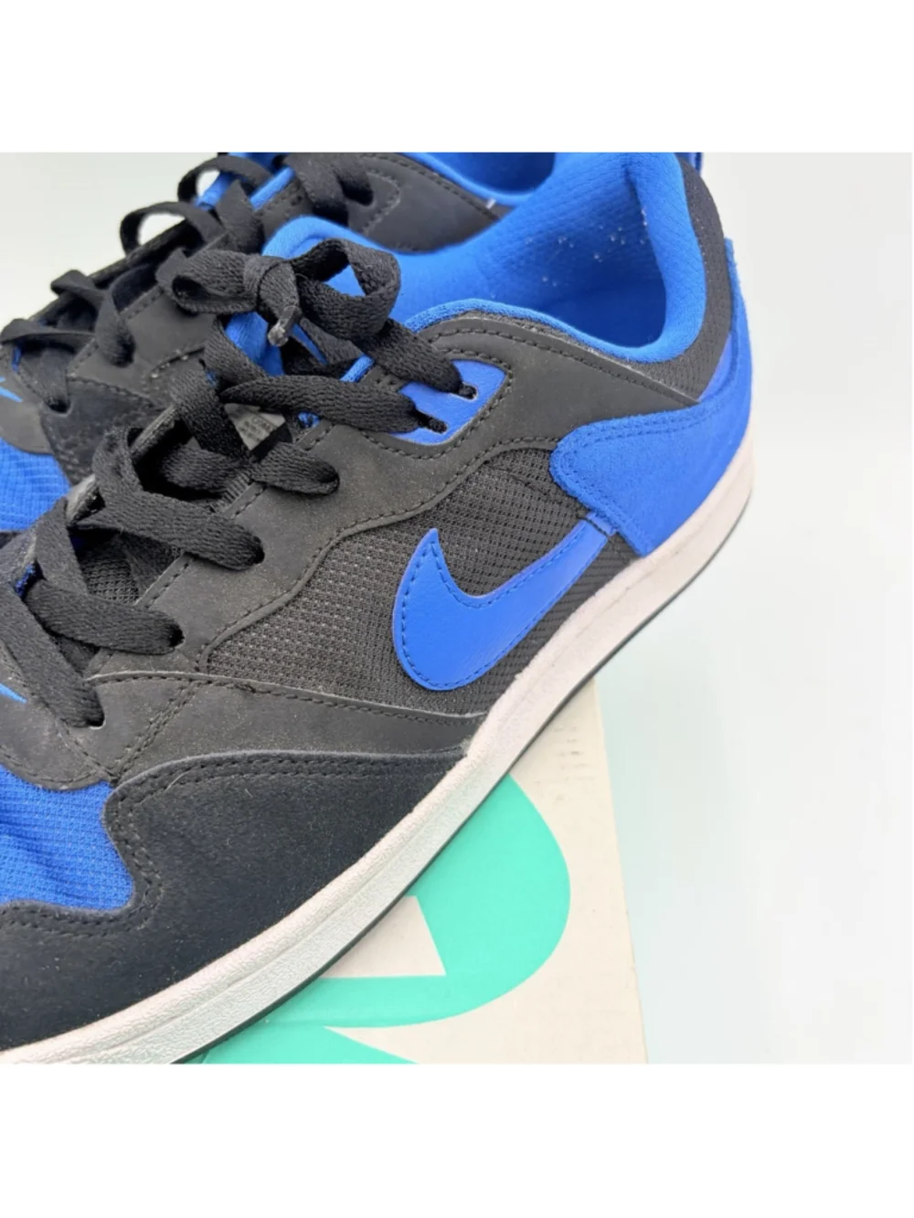 NIKE SB Alleyoop CJ0882-004 Men’s 10.5 Black Royal Blue Skate Shoes w/ Box